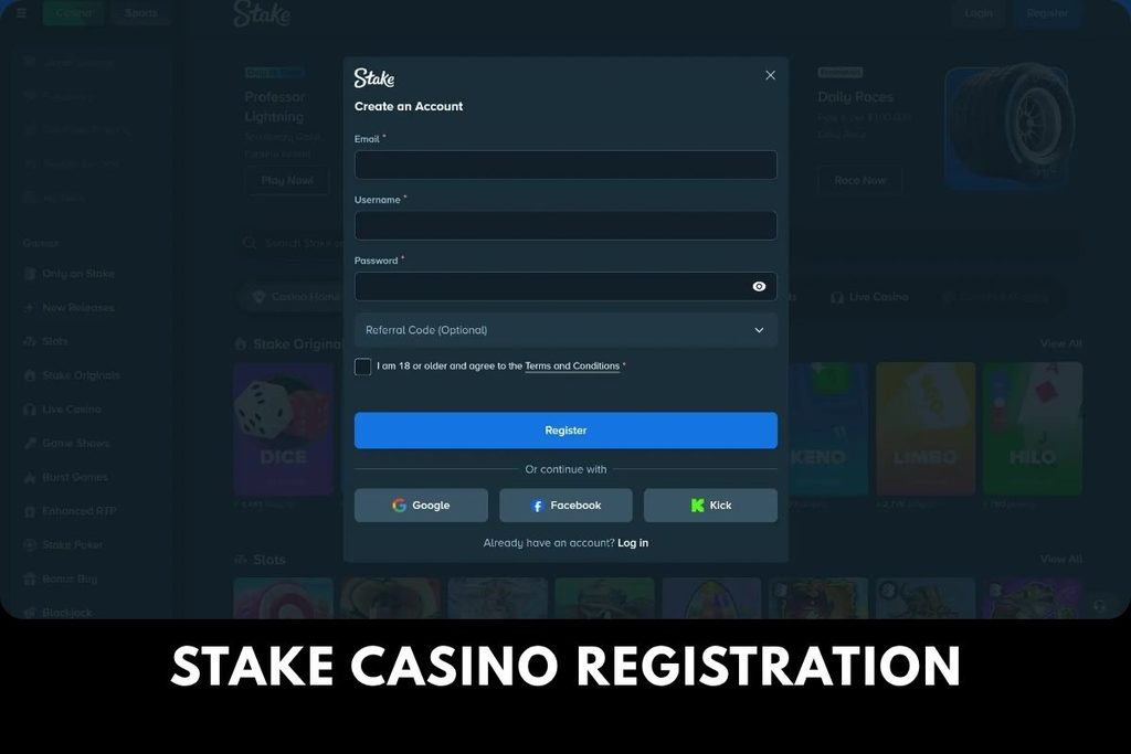 Stake Casino Registration